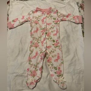 Floral Pink Baby One Piece